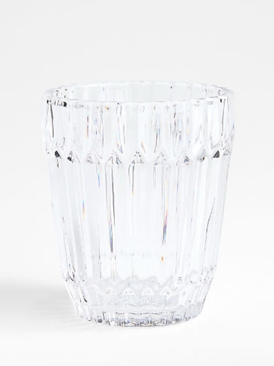 Crate&Barrel Other - New! Crate&Barrel Clear Ribbed Glass Double Old-Fashioned, Set of 4